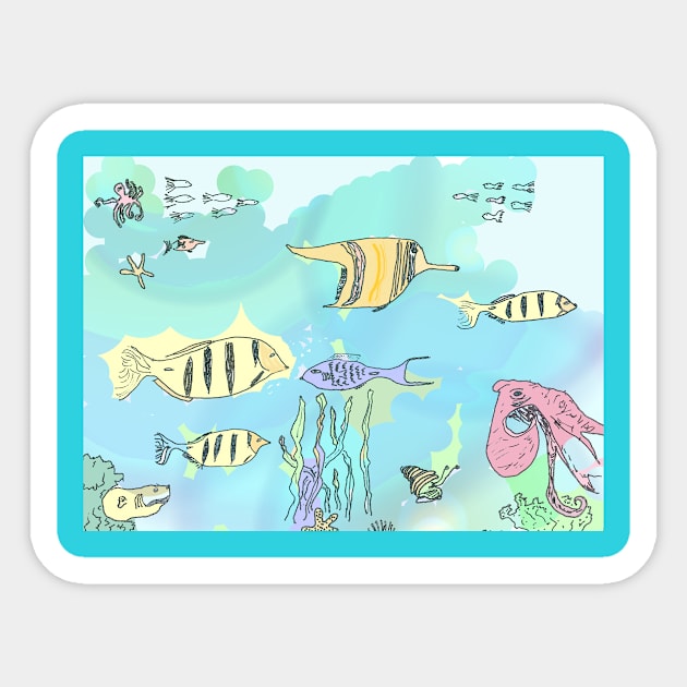 Reef Life Anini 5 Sticker by arbitrarybs